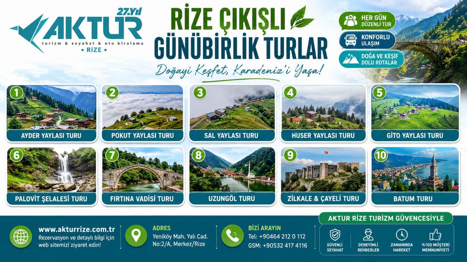 Rize’de 1 Günde Gezilecek Yerler