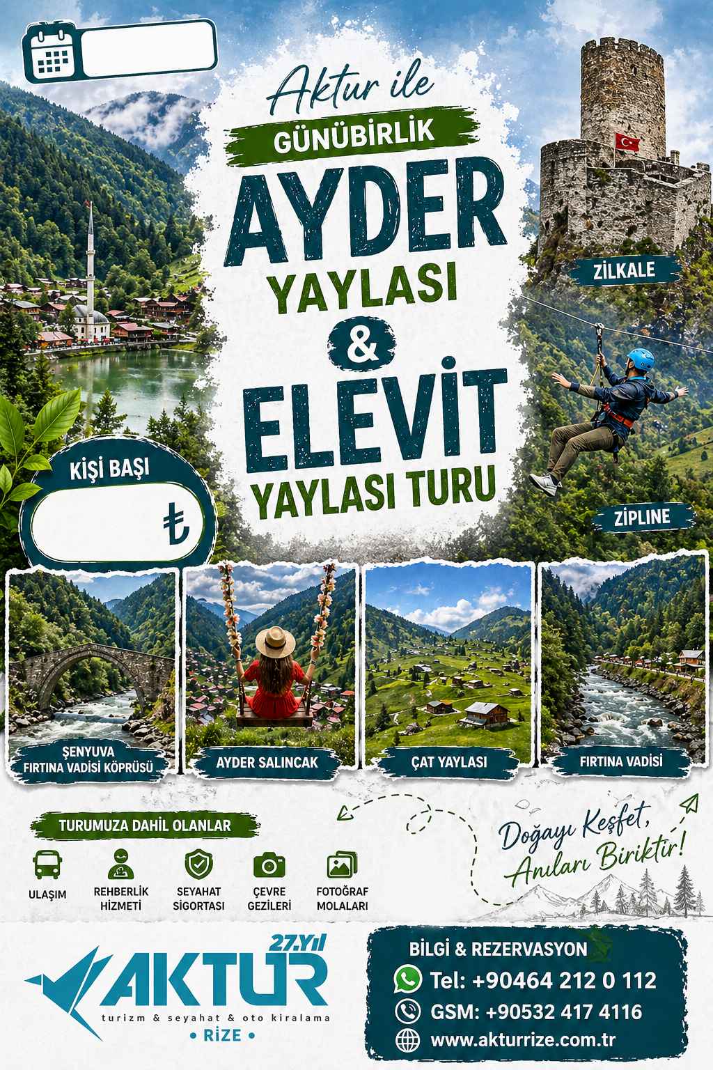 ayder yaylası elevir yaylası turu