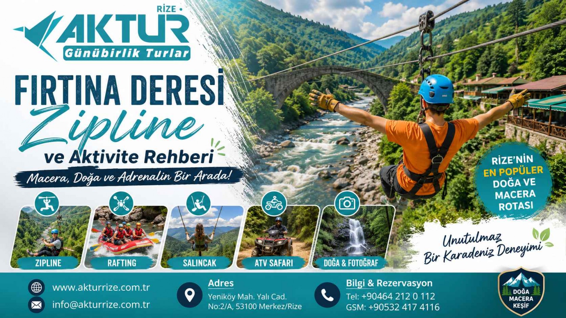 Fırtına Deresi Zipline ve Aktivite Rehberi