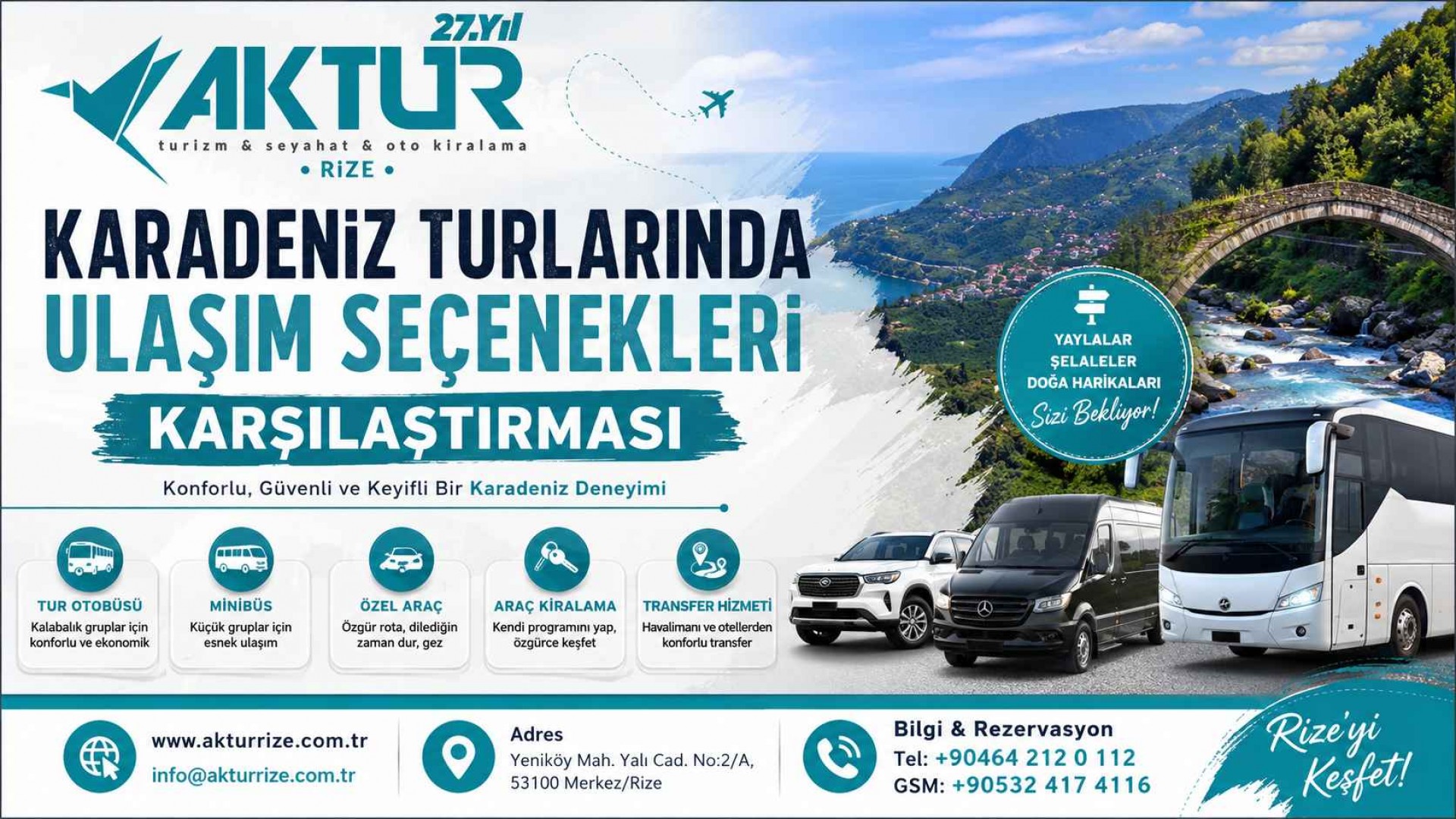 Karadeniz Turlarında Ulaşım Seçenekleri Karşılaştırması