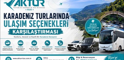Karadeniz Turlarında Ulaşım Seçenekleri Karşılaştırması