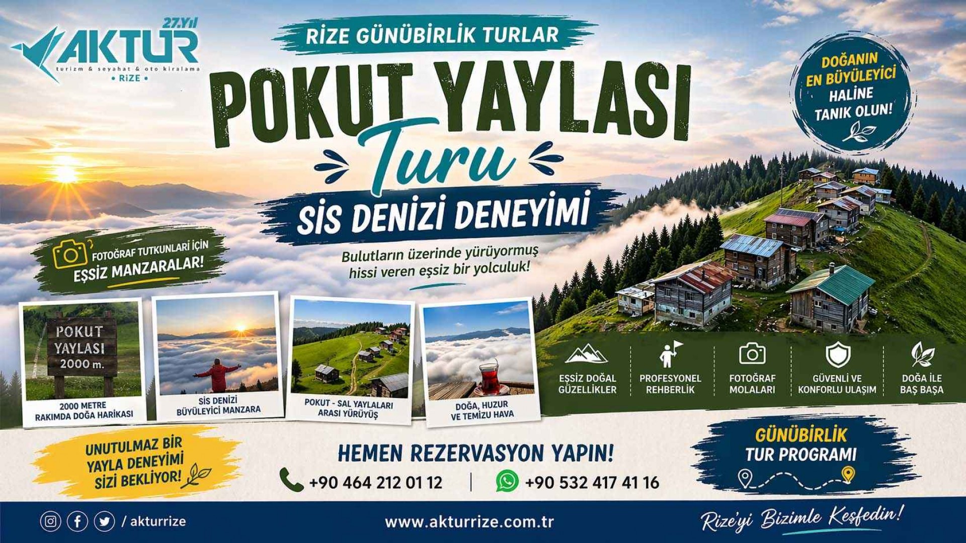 Pokut Yaylası Tur Programı ve Ulaşım Bilgileri Pokut Yaylası Tur Programı ve Ulaşım Bilgileri