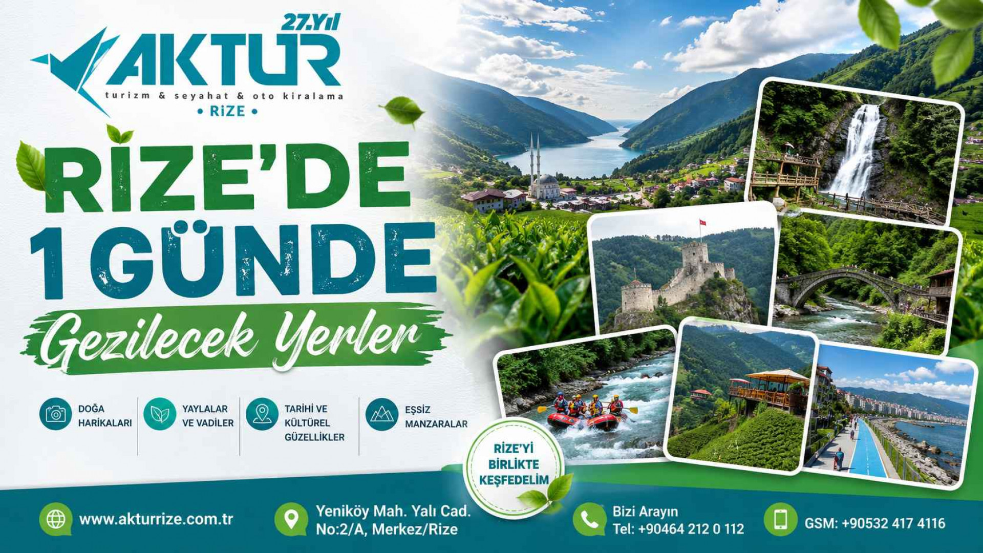 Rize’de 1 Günde Gezilecek Yerler Rize’de 1 Günde Gezilecek Yerler