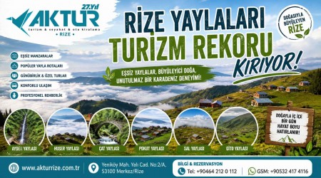Rize Yaylaları Turizm Rekoru Kırıyor