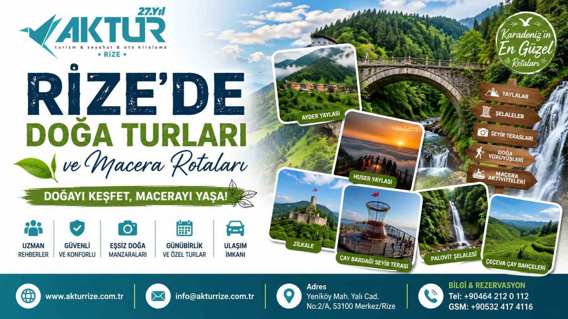Rize’de Doğa Turları ve Macera Rotaları