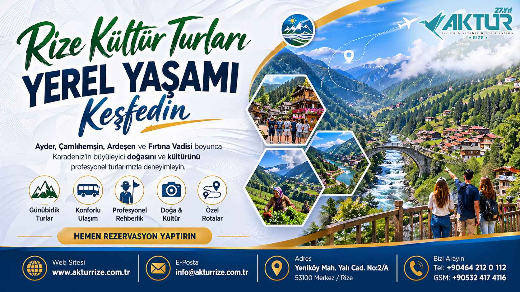 Rize günübirlik turlar 2026 yayla manzaraları, Karadeniz doğa ve köy turları