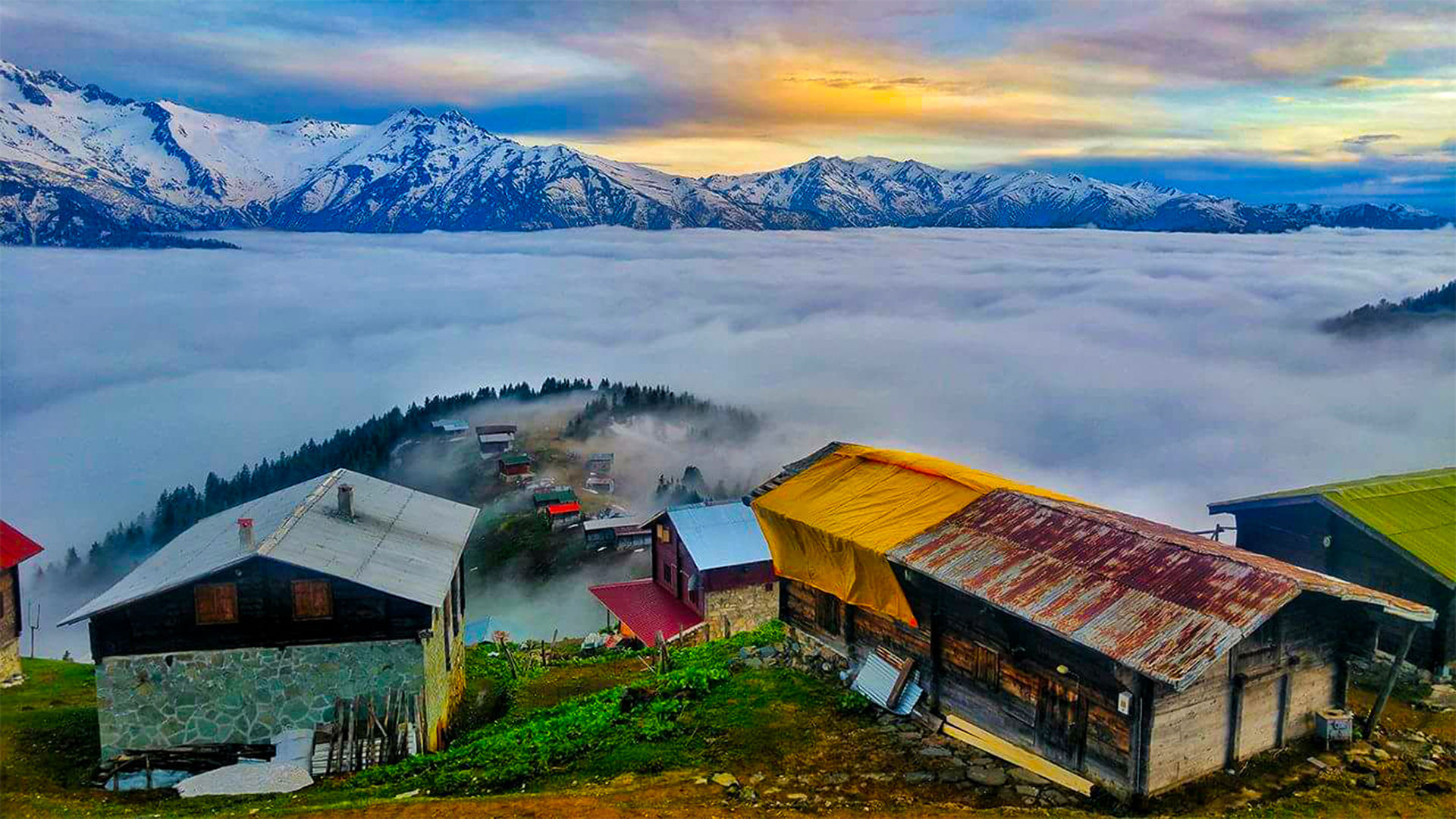 Pokut ve Huser Yaylası Turu – Rize Karadeniz bulut denizi ve yayla manzarası